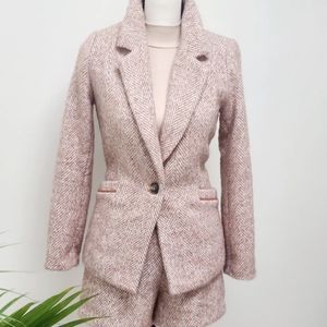 Herringbone Blazer and Shorts